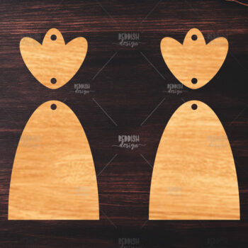 Intra απο ξύλο plywood 3mm-4mm πάχος – Καλοκαιρινά σκουλαρίκια Δίασταση  5x5 cm INTRAFABR-119464472 - Image 1