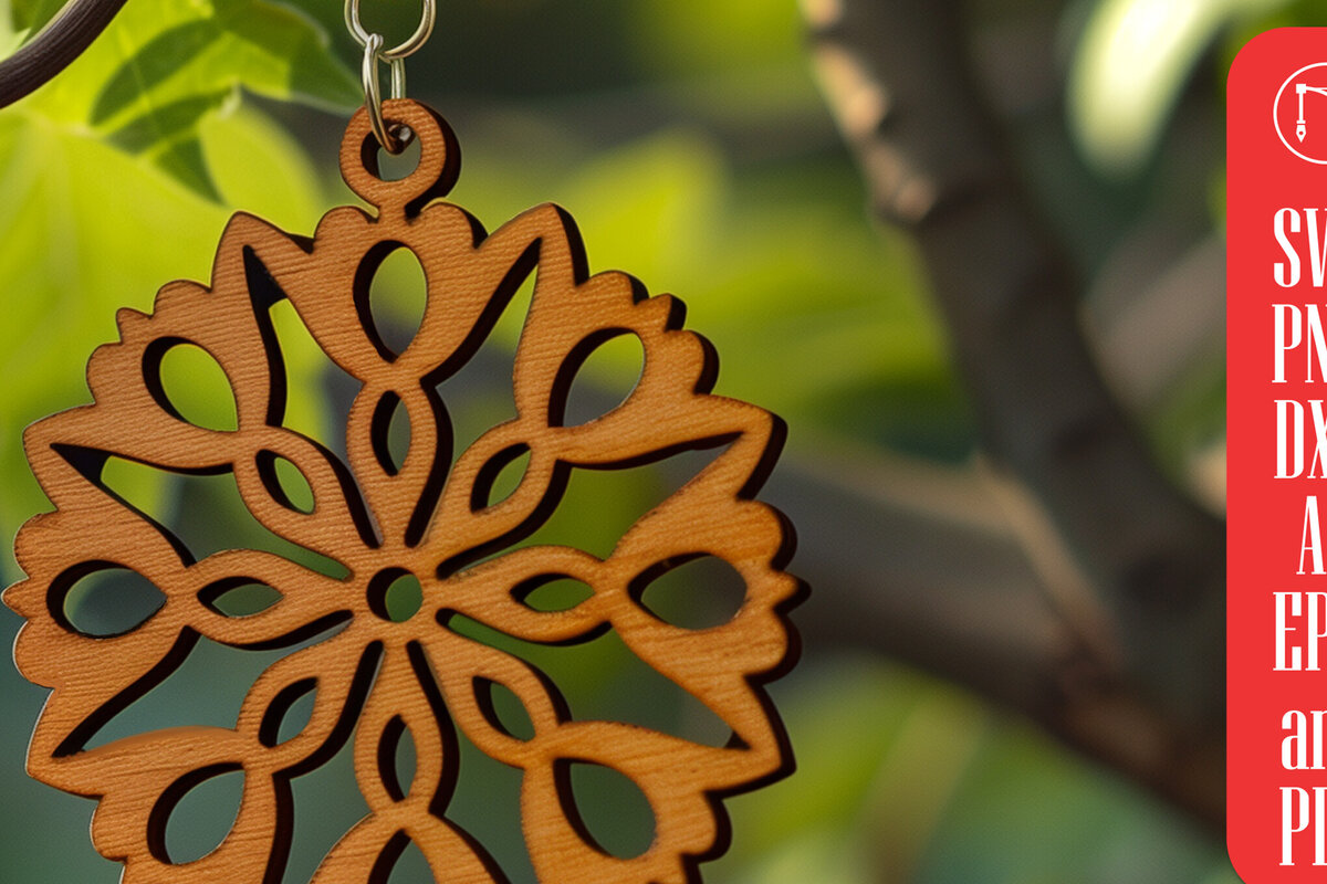 Intra απο ξύλο plywood 3mm-4mm πάχος – Καλοκαιρινά σκουλαρίκια Δίασταση  5x5 cm INTRAFABR-100741174