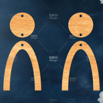 Intra απο ξύλο plywood 3mm-4mm πάχος – Καλοκαιρινά σκουλαρίκια Δίασταση  5x5 cm INTRAFABR-119464541 - Image 1