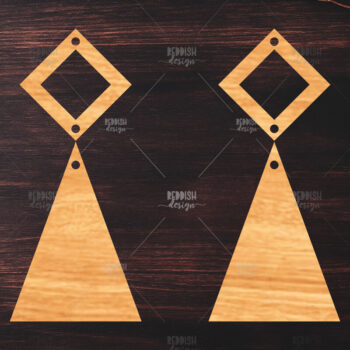 Intra απο ξύλο plywood 3mm-4mm πάχος – Καλοκαιρινά σκουλαρίκια Δίασταση  5x5 cm INTRAFABR-119464563 - Image 1