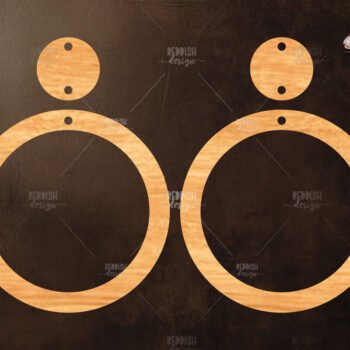 Intra απο ξύλο plywood 3mm-4mm πάχος – Καλοκαιρινά σκουλαρίκια Δίασταση  5x5 cm INTRAFABR-119464602 - Image 1