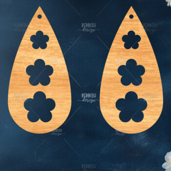 Intra απο ξύλο plywood 3mm-4mm πάχος – Καλοκαιρινά σκουλαρίκια Δίασταση  5x5 cm INTRAFABR-119464722 - Image 1