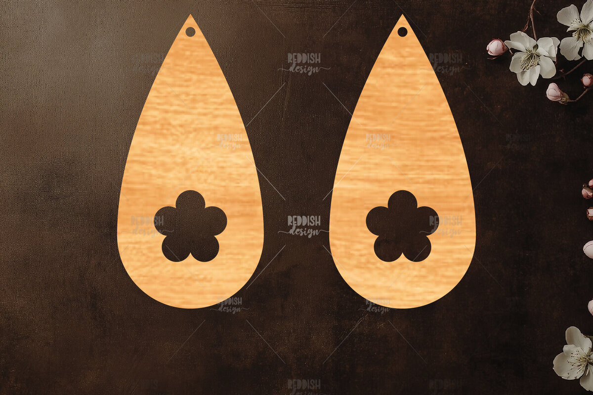 Intra απο ξύλο plywood 3mm-4mm πάχος – Καλοκαιρινά σκουλαρίκια Δίασταση  5x5 cm INTRAFABR-119464735