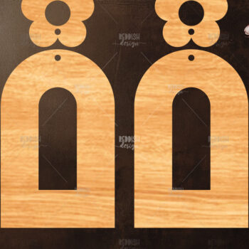 Intra απο ξύλο plywood 3mm-4mm πάχος – Καλοκαιρινά σκουλαρίκια Δίασταση  5x5 cm INTRAFABR-119464810 - Image 1