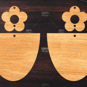 Intra απο ξύλο plywood 3mm-4mm πάχος – Καλοκαιρινά σκουλαρίκια Δίασταση  5x5 cm INTRAFABR-119464837