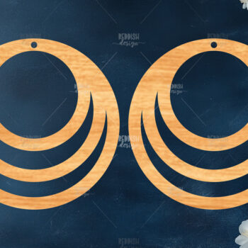 Intra απο ξύλο plywood 3mm-4mm πάχος – Καλοκαιρινά σκουλαρίκια Δίασταση  5x5 cm INTRAFABR-119464877 - Image 1