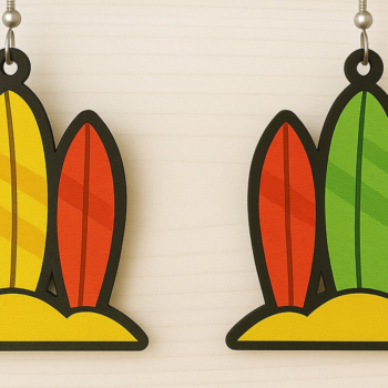 Intra απο ξύλο plywood 3mm-4mm πάχος – Καλοκαιρινά σκουλαρίκια Πακέτο Δίασταση  5x5 cm INTRAFABR-123080675 - Image 8