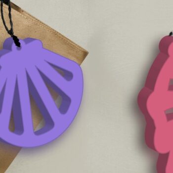 Intra απο ξύλο plywood 3mm-4mm πάχος – Καλοκαιρινά σκουλαρίκια, Αρχεία κοπής με λέιζερ θαλάσσης Δίασταση  5x5 cm INTRAFABR-95615352 - Image 3