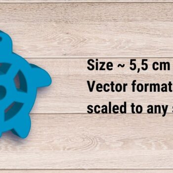 Intra απο ξύλο plywood 3mm-4mm πάχος – Καλοκαιρινά σκουλαρίκια, Αρχεία κοπής με λέιζερ θαλάσσης Δίασταση  5x5 cm INTRAFABR-95591307 - Image 2