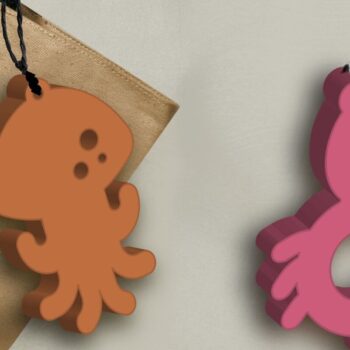 Intra απο ξύλο plywood 3mm-4mm πάχος – Καλοκαιρινά σκουλαρίκια, Αρχεία κοπής με λέιζερ θαλάσσης Δίασταση  5x5 cm INTRAFABR-95591307 - Image 3