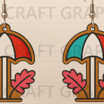 Intra απο ξύλο plywood 3mm-4mm πάχος – Πακέτο με καλοκαιρινά σκουλαρίκια Δίασταση  5x5 cm INTRAFABR-123664004 - Image 8