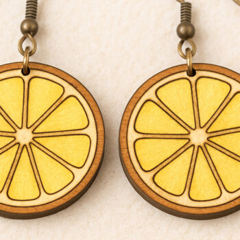 Intra απο ξύλο plywood 3mm-4mm πάχος – Καλοκαιρινά σκουλαρίκια Bundle Cut Laser Δίασταση  5x5 cm INTRAFABR-120915412 - Image 3