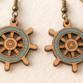 Intra απο ξύλο plywood 3mm-4mm πάχος – Καλοκαιρινά σκουλαρίκια Bundle Cut Laser Δίασταση  5x5 cm INTRAFABR-120915412 - Image 5