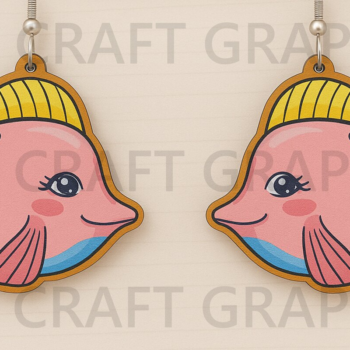 Intra απο ξύλο plywood 3mm-4mm πάχος – Καλοκαιρινά σκουλαρίκια Cute Ocean Bundle Δίασταση  5x5 cm INTRAFABR-123128061 - Image 7