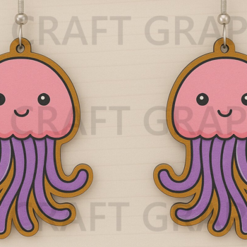 Intra απο ξύλο plywood 3mm-4mm πάχος – Καλοκαιρινά σκουλαρίκια Cute Ocean Bundle Δίασταση  5x5 cm INTRAFABR-123128061 - Image 10