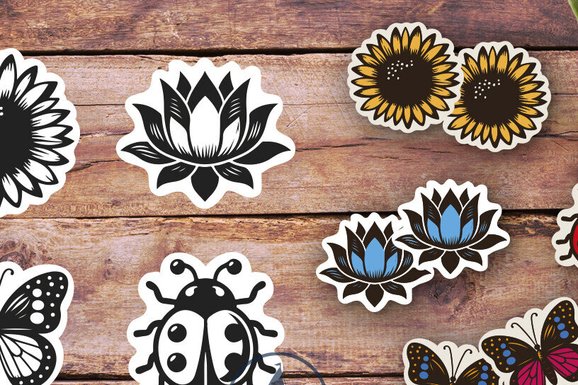 Intra απο ξύλο plywood 3mm-4mm πάχος – Καλοκαιρινά Σκουλαρίκια | Ladybag Butterfly Δίασταση  5x5 cm INTRAFABR-120109493