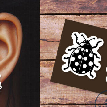 Intra απο ξύλο plywood 3mm-4mm πάχος – Καλοκαιρινά Σκουλαρίκια | Πασχαλίτσα με λέιζερ Δίασταση  5x5 cm INTRAFABR-120166202 - Image 1