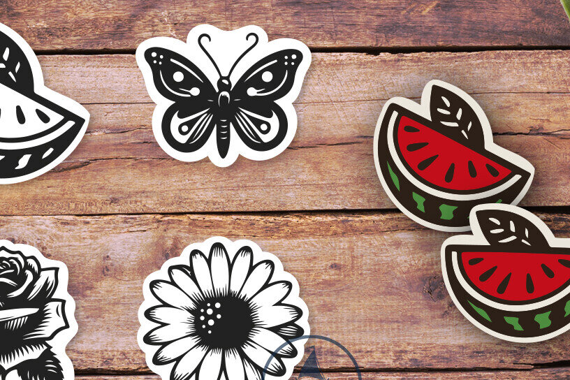 Intra απο ξύλο plywood 3mm-4mm πάχος – Καλοκαιρινά σκουλαρίκια Rose Butterfly Laser Δίασταση  5x5 cm INTRAFABR-120102256