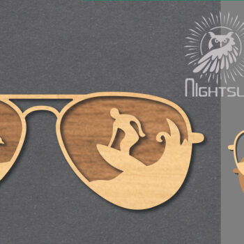 Intra απο ξύλο plywood 3mm-4mm πάχος – Καλοκαιρινά γυαλιά Διακόσμηση 5 Δίασταση  20x20 cm INTRAFABR-118605439 - Image 1