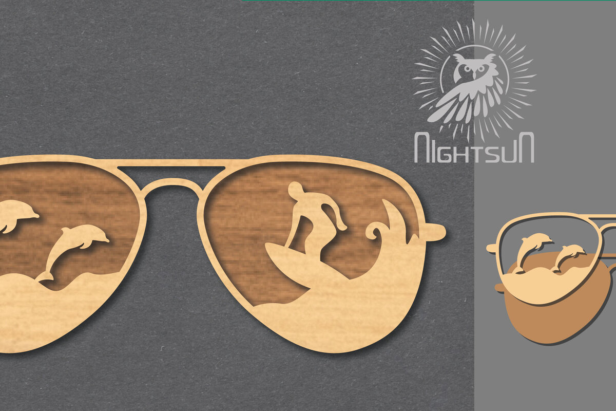 Intra απο ξύλο plywood 3mm-4mm πάχος – Καλοκαιρινά γυαλιά Διακόσμηση 5 Δίασταση  20x20 cm INTRAFABR-118605439