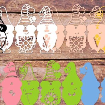 Intra απο ξύλο plywood 3mm-4mm πάχος – Καλοκαιρινή καλικάντζαρα | Καλώς ήλθατε στο 3d Gnome Summer Δίασταση  20x20 cm INTRAFABR-88769097 - Image 3