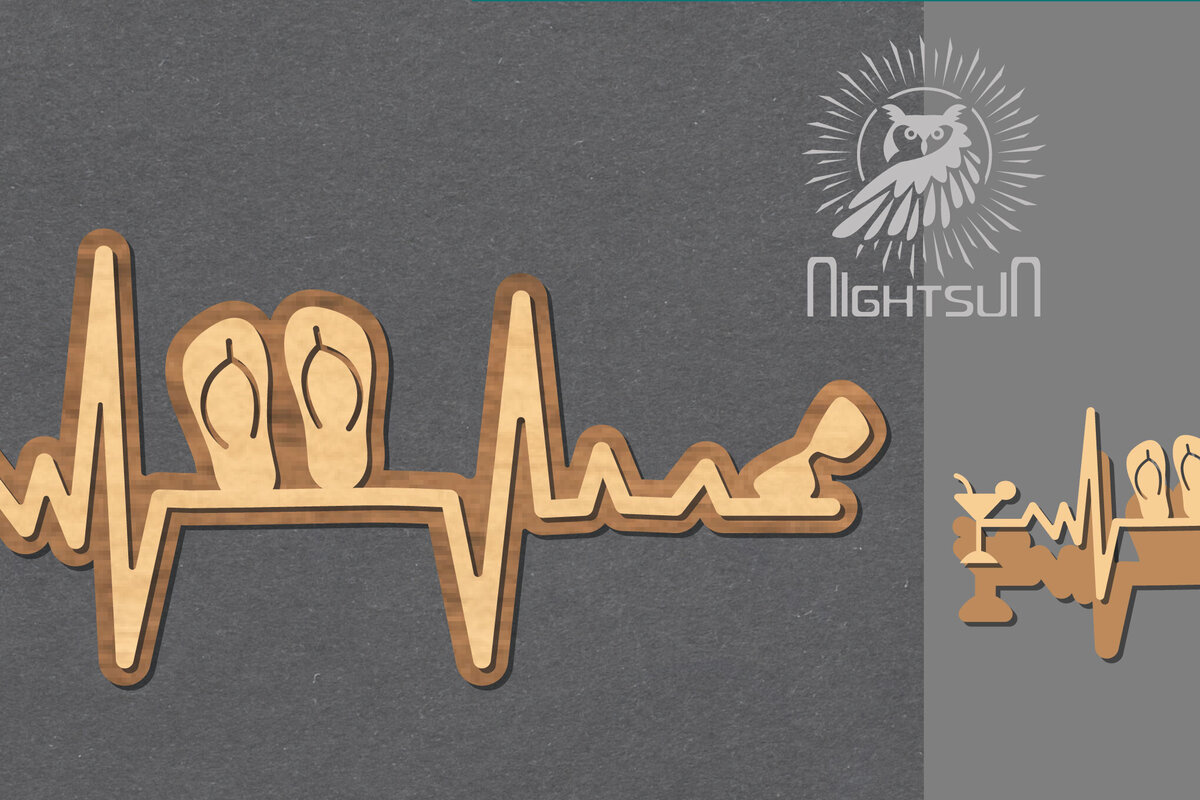 Intra απο ξύλο plywood 3mm-4mm πάχος – Summer HeartbeatDecoration 2 Δίασταση  20x20 cm INTRAFABR-118400318