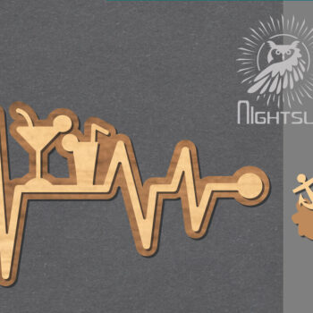 Intra απο ξύλο plywood 3mm-4mm πάχος – Summer HeartbeatDecoration 3 Δίασταση  20x20 cm INTRAFABR-118400334 - Image 1