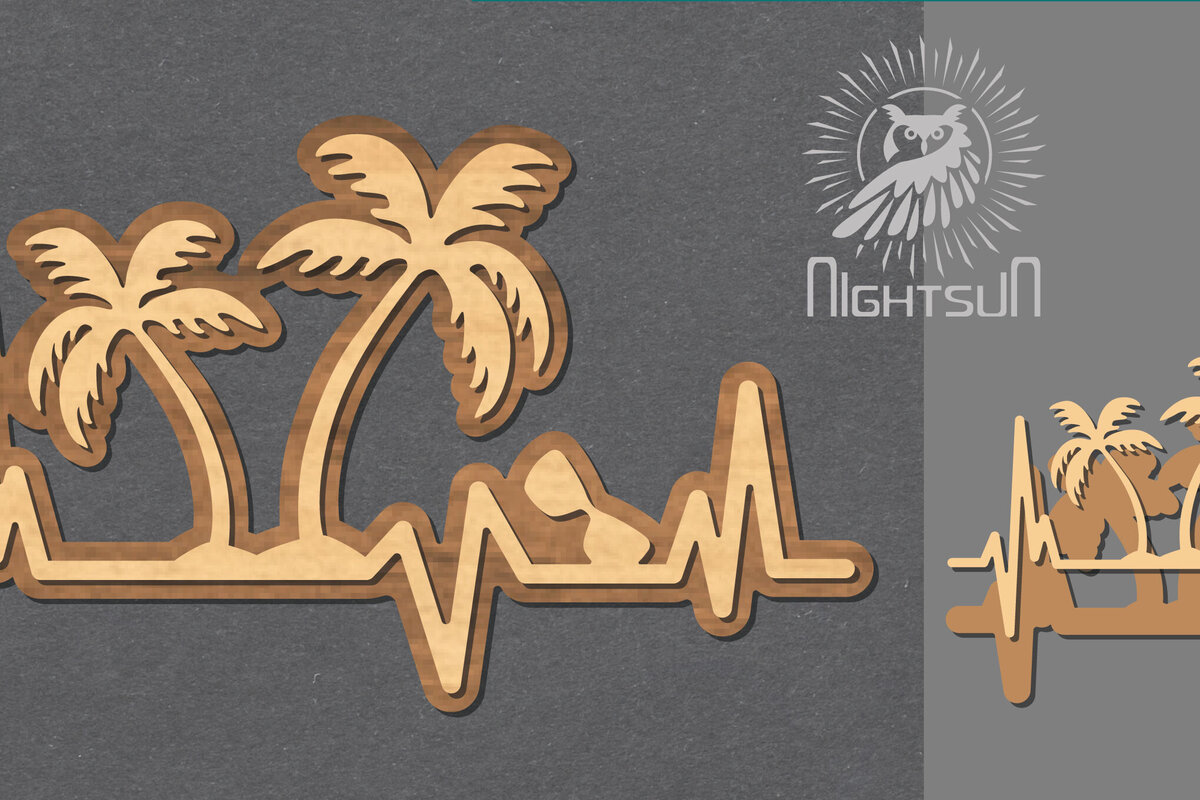 Intra απο ξύλο plywood 3mm-4mm πάχος – Summer HeartbeatDecoration 5 Δίασταση  20x20 cm INTRAFABR-118401198