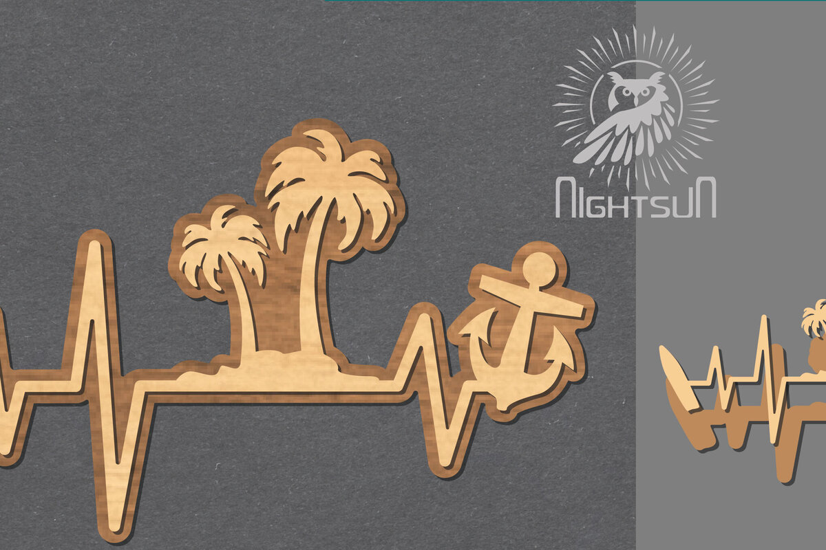 Intra απο ξύλο plywood 3mm-4mm πάχος – Summer HeartbeatDecoration 6 Δίασταση  20x20 cm INTRAFABR-118401230