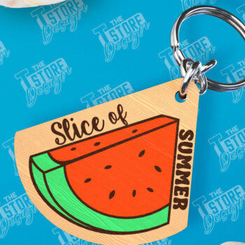 Intra απο ξύλο plywood 3mm-4mm πάχος – Καλοκαιρινό μπρελόκ με  κοπής με λέιζερ Δίασταση  5x5 cm INTRAFABR-100123888 - Image 2