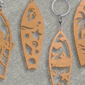 Intra απο ξύλο plywood 3mm-4mm πάχος – Πακέτο καλοκαιρινών μπρελόκ, Car Charm Δίασταση 5x5 cm INTRAFABR-67837309 - Image 3