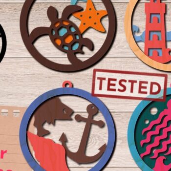 Intra απο ξύλο plywood 3mm-4mm πάχος – Καλοκαιρινή δέσμη μπρελόκ, Δίασταση  5x5 cm INTRAFABR-71091616 - Image 1