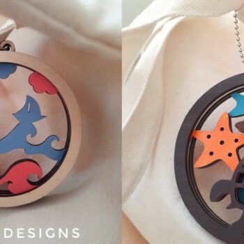 Intra απο ξύλο plywood 3mm-4mm πάχος – Καλοκαιρινή δέσμη μπρελόκ, Δίασταση  5x5 cm INTRAFABR-71091616 - Image 3