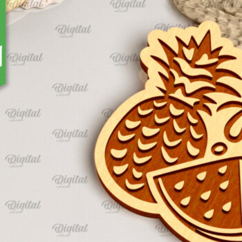 Intra απο ξύλο plywood 3mm-4mm πάχος – Καλοκαιρινά μπρελόκ Πακέτο κοπής με λέιζερ Δίασταση  5x5 cm INTRAFABR-98994101 - Image 4