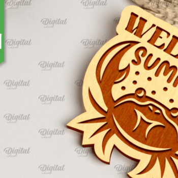 Intra απο ξύλο plywood 3mm-4mm πάχος – Καλοκαιρινά μπρελόκ Πακέτο κοπής με λέιζερ Δίασταση  5x5 cm INTRAFABR-98994101 - Image 5