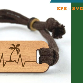 Intra απο ξύλο plywood 3mm-4mm πάχος – Καλοκαιρινό βραχιόλι κοπής με λέιζερ 1 Δίασταση  20x20 cm INTRAFABR-118736215 - Image 1