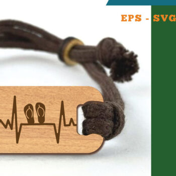 Intra απο ξύλο plywood 3mm-4mm πάχος – Καλοκαιρινό βραχιόλι κοπής με λέιζερ 2 Δίασταση  20x20 cm INTRAFABR-118736249 - Image 1