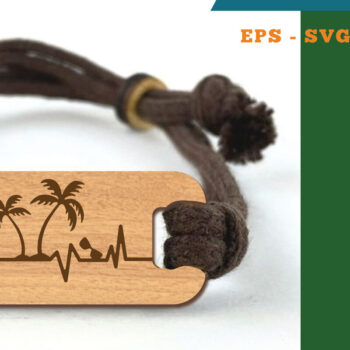 Intra απο ξύλο plywood 3mm-4mm πάχος – Καλοκαιρινό βραχιόλι κοπής με λέιζερ 5 Δίασταση  20x20 cm INTRAFABR-118736309 - Image 1