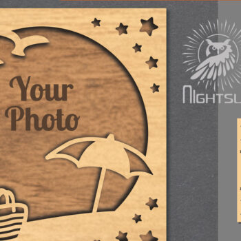 Intra απο ξύλο plywood 3mm-4mm πάχος – Καλοκαιρινή κορνίζα 3 Δίασταση  20x20 cm INTRAFABR-113106908 - Image 1