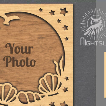 Intra απο ξύλο plywood 3mm-4mm πάχος – Καλοκαιρινή κορνίζα 5 Δίασταση  20x20 cm INTRAFABR-113106963 - Image 1