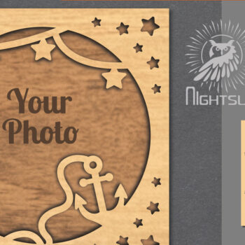 Intra απο ξύλο plywood 3mm-4mm πάχος – Καλοκαιρινή Κορνίζα 7 Δίασταση  20x20 cm INTRAFABR-113107027 - Image 1