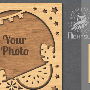 Intra απο ξύλο plywood 3mm-4mm πάχος – Καλοκαιρινή κορνίζα 9 Δίασταση  20x20 cm INTRAFABR-113107108 - Image 1