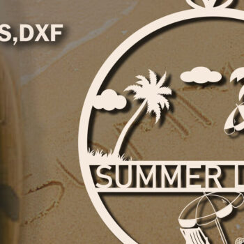 Intra απο ξύλο plywood 3mm-4mm πάχος – Summer Design Δίασταση  40x30 cm INTRAFABR-119693234 - Image 1