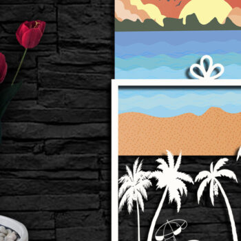 Intra απο ξύλο plywood 3mm-4mm πάχος – Summer Design Δίασταση  40x30 cm INTRAFABR-119844523 - Image 3