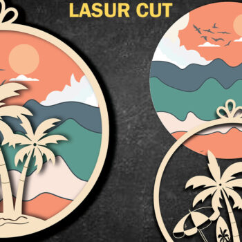 Intra απο ξύλο plywood 3mm-4mm πάχος – Summer Design Δίασταση  40x30 cm INTRAFABR-119656453 - Image 1