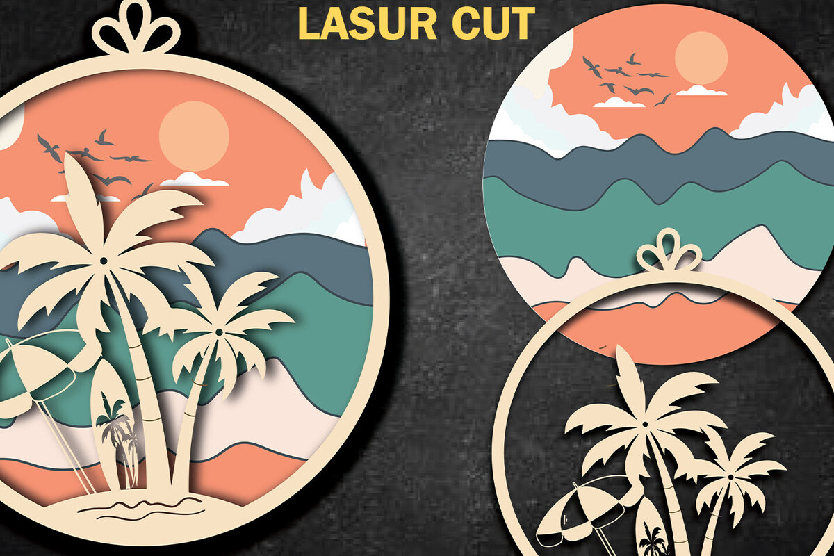 Intra απο ξύλο plywood 3mm-4mm πάχος – Summer Design Δίασταση  40x30 cm INTRAFABR-119656453