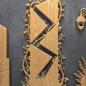 Intra απο ξύλο plywood 3mm-4mm πάχος – Καλοκαιρινό Πακέτο Τέχνης τοίχου με Δίασταση  40x30 cm INTRAFABR-123130360 - Image 4