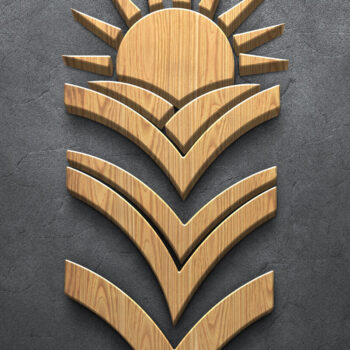 Intra απο ξύλο plywood 3mm-4mm πάχος – Καλοκαιρινή δέσμη για διακόσμηση τοίχου με λέιζερ Δίασταση  40x30 cm INTRAFABR-122936030 - Image 5