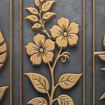 Intra απο ξύλο plywood 3mm-4mm πάχος – Καλοκαιρινή δέσμη για διακόσμηση τοίχου με λέιζερ Δίασταση  40x30 cm INTRAFABR-122936030 - Image 6
