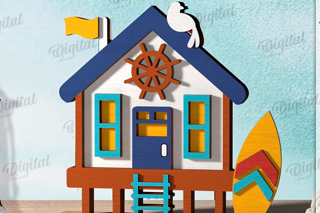 Intra απο ξύλο plywood 3mm-4mm πάχος – Καλοκαιρινή σπιτιών Δίασταση  20x20 cm INTRAFABR-120976054